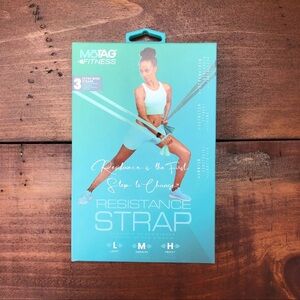 MOTAG Resistance Strap Set 3 Extra Wide Bands Light Medium and Heavy